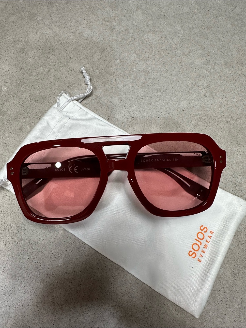 Sojos Red Sunglasses